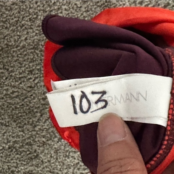 Zimmermann Purple Color blocked Bikini Bottom High Cut & High Waist 4-6 Lycra - Picture 4 of 9